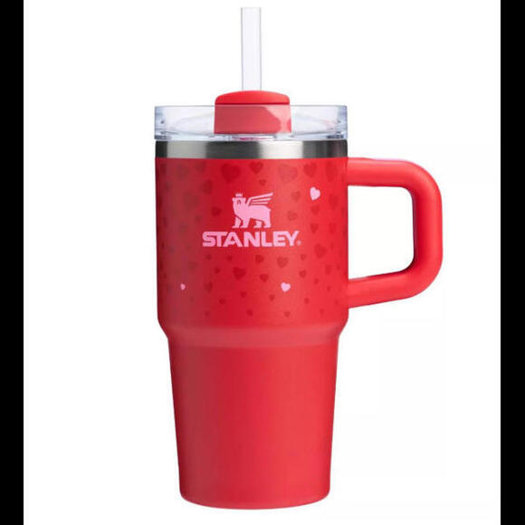 Stanley 20 OZ Tumbler Valentine's Day Red RUBY HEARTS Brand New IN HAND